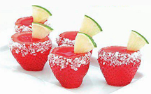Strawberry Margarita Jell-O Shooters