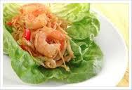 Mu shu Shrimp  Lettuce Wraps