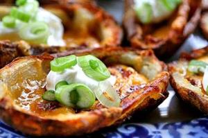 Oven Cooked Crispy Potato Skins